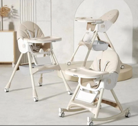 Kidilo 8131A Premium 2-in-1 Baby High Chair and Rocker - View 3