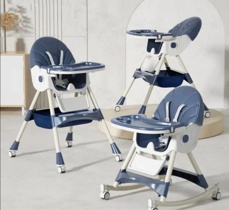 Kidilo 8131A Premium 2-in-1 Baby High Chair and Rocker