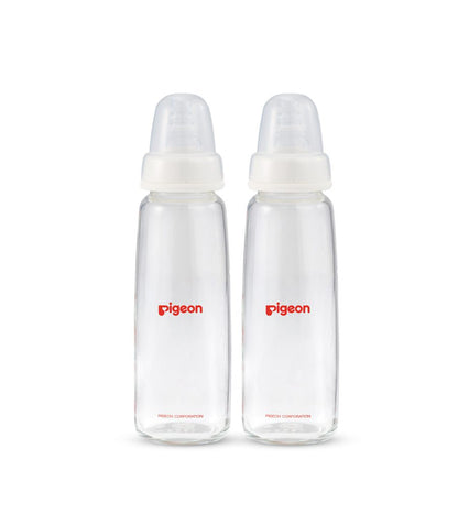 PIGEON FLEXIBLE PERISTALTIC NURSING BOTTLE – 240ML (2 PCS)