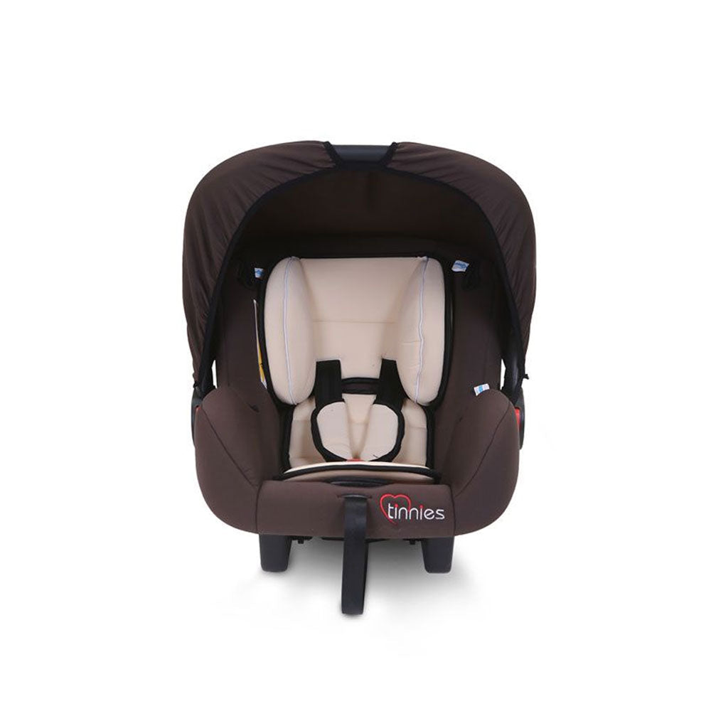 BABY CARRIER & CAR SEAT – INFANT ROCKER WITH CANOPY (BROWN, 0–18 MONTHS)