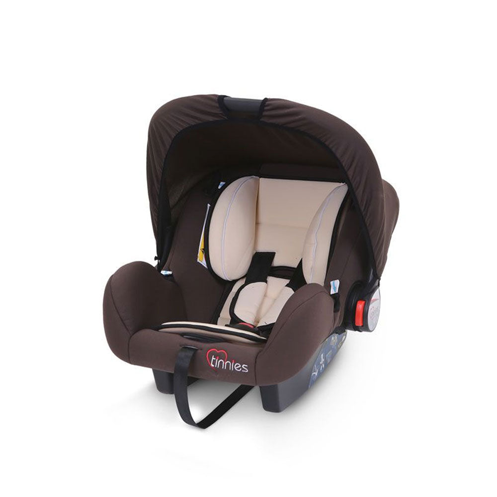 BABY CARRIER & CAR SEAT – INFANT ROCKER WITH CANOPY (BROWN, 0–18 MONTHS)
