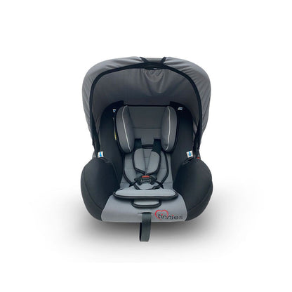 COMFORTABLE &amp; SECURE BABY CARRIER CAR SEAT – INFANT ROCKER WITH CANOPY (GREY, 0-18 MONTHS)
