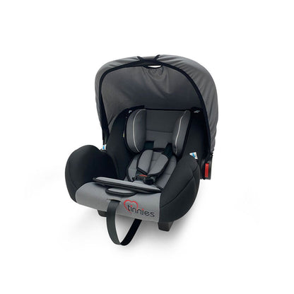 COMFORTABLE &amp; SECURE BABY CARRIER CAR SEAT – INFANT ROCKER WITH CANOPY (GREY, 0-18 MONTHS)