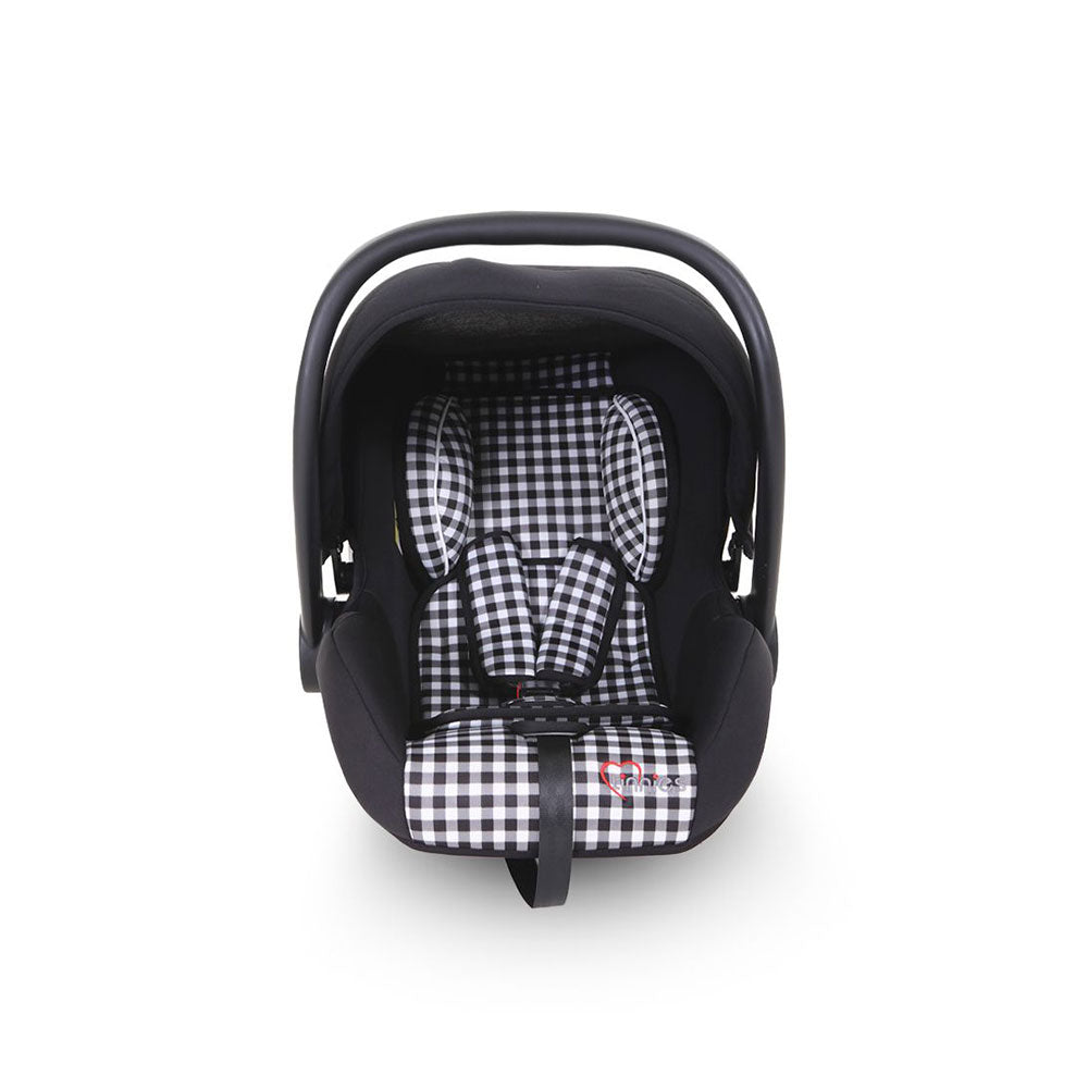 2-IN-1 BABY CARRIER &amp; CAR SEAT – NEWBORN TO 18 MONTHS (BLACK CHECK, UNISEX)