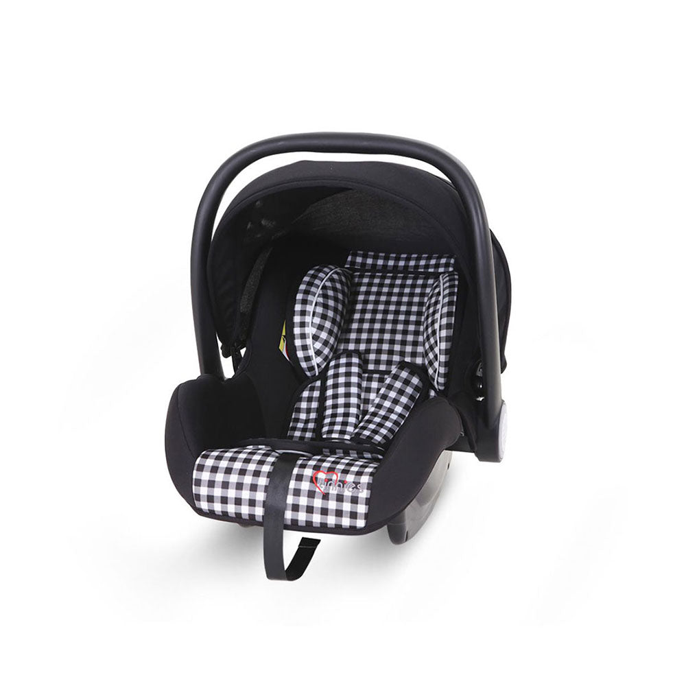 2-IN-1 BABY CARRIER &amp; CAR SEAT – NEWBORN TO 18 MONTHS (BLACK CHECK, UNISEX)