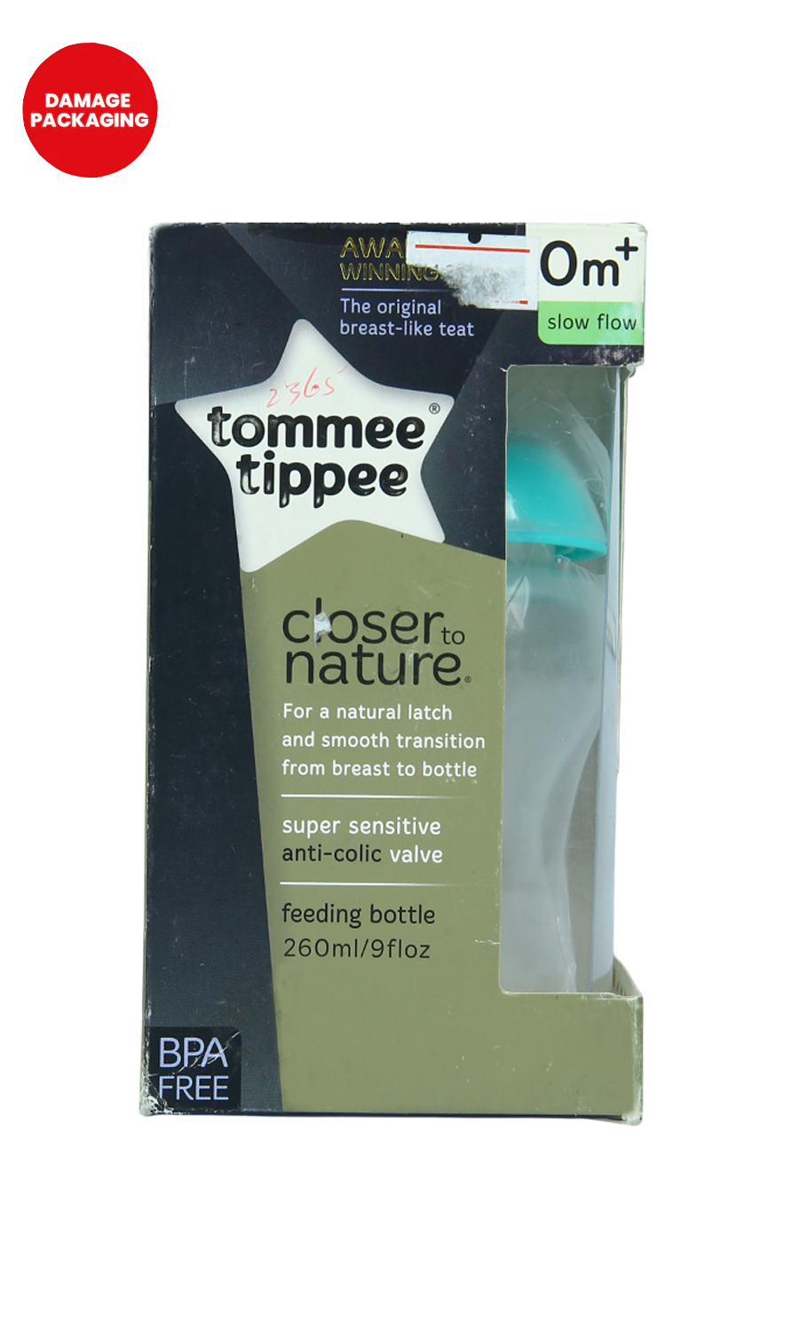 Closer To Nature Bottle 260ML 422802 - Damage Packaging