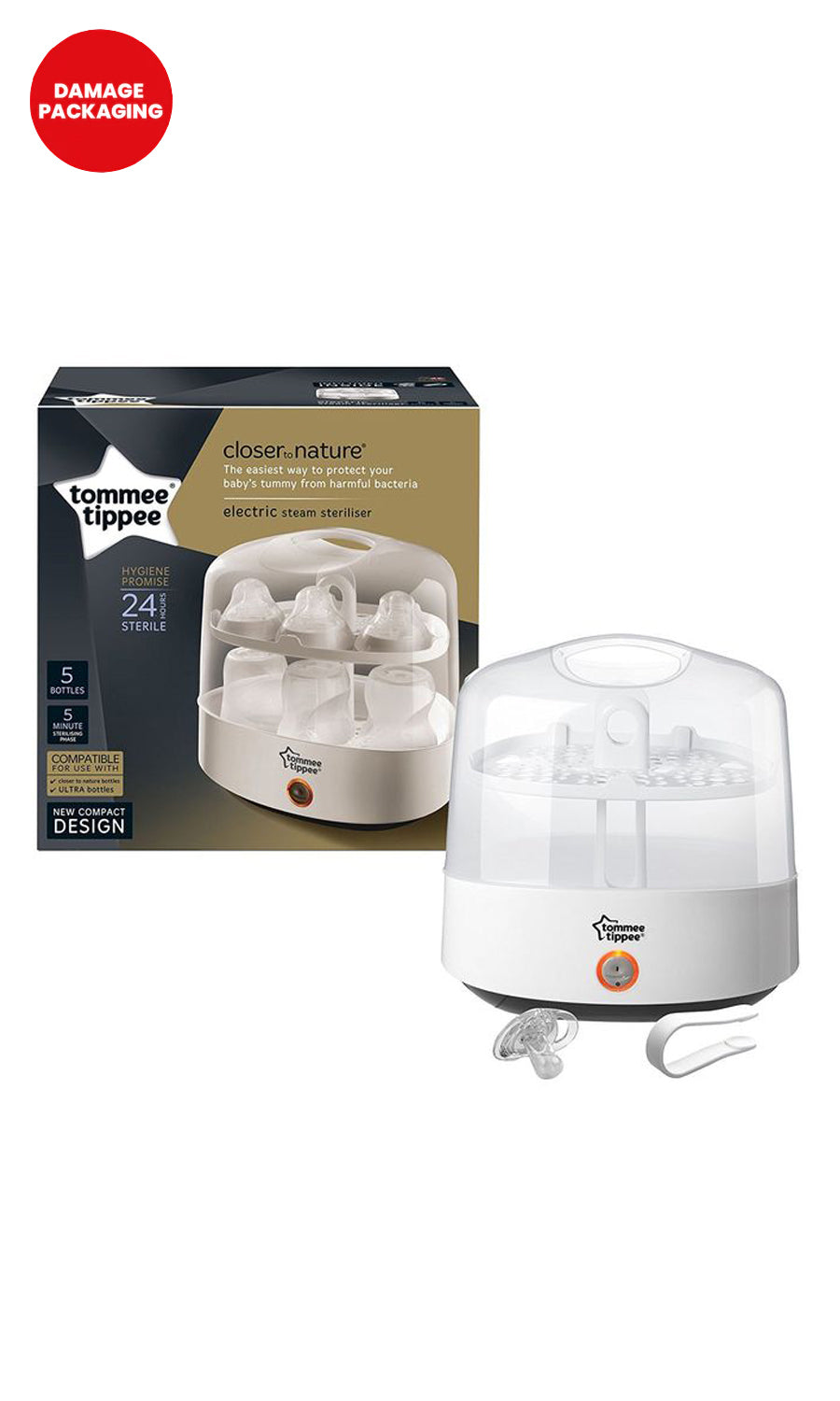 Closer To Nature Electronic Steriliser - Damage Packaging