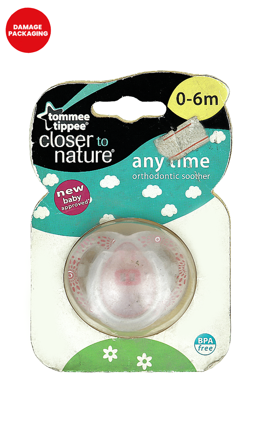 Anytime Orthodontic Soother 0-6M - Damage Packaging