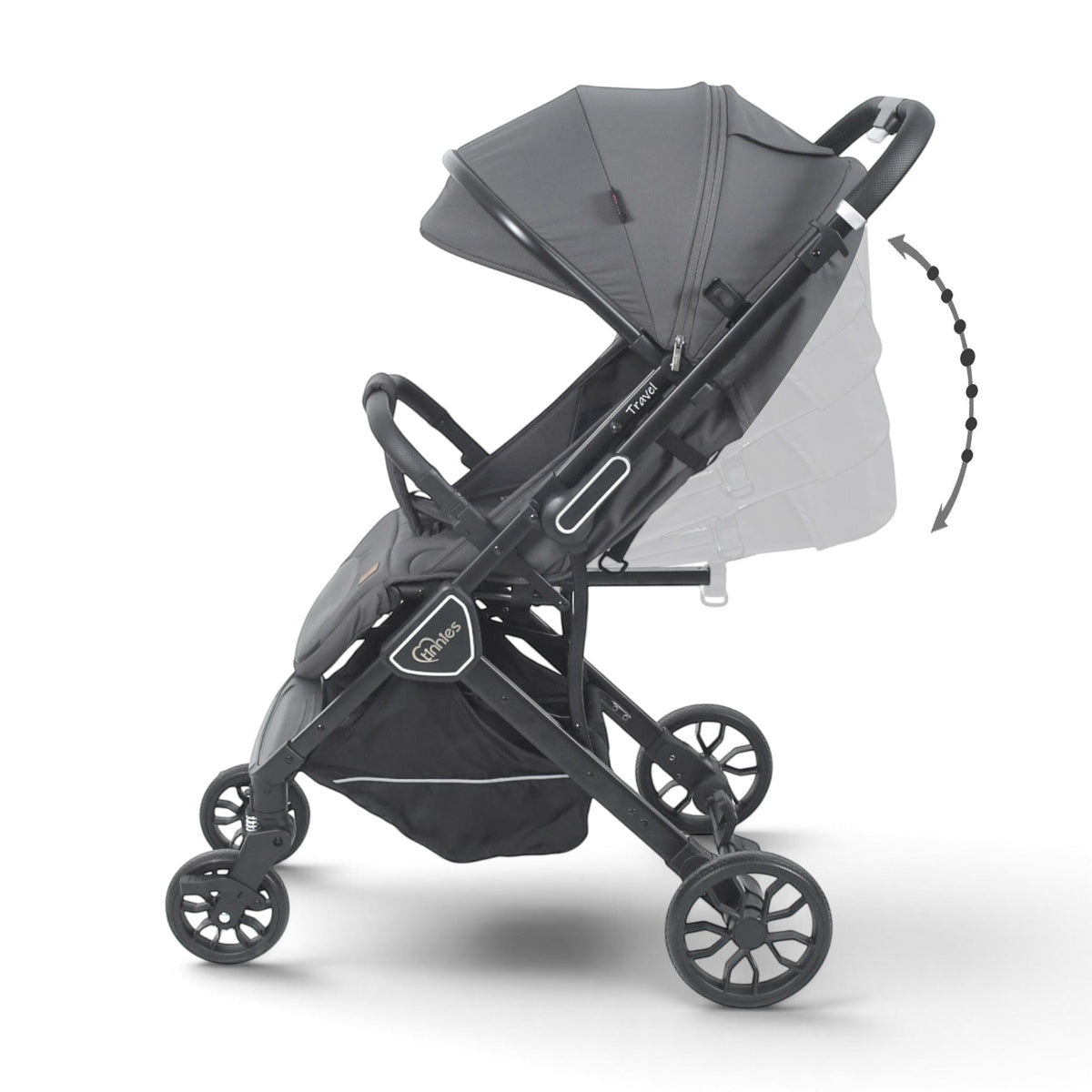 TINNIES TRAVEL STROLLER GREY