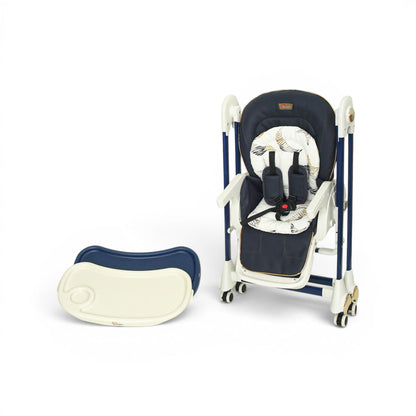 TINNIES BABY HIGH CHAIR W/SWING - BLUE