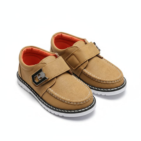 Boys Tan Suede Loafers Zubaidas 04000891