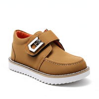 Boys Tan Suede Loafers Zubaidas 04000891 - View 1
