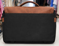 Premium Leather Mommy Diaper Bag | Multi-Functional Baby Nappy Bag with Spacious Storage (Brown & Black) - View 3
