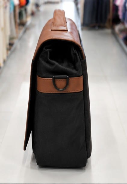 Premium Leather Mommy Diaper Bag | Multi-Functional Baby Nappy Bag with Spacious Storage (Brown & Black)