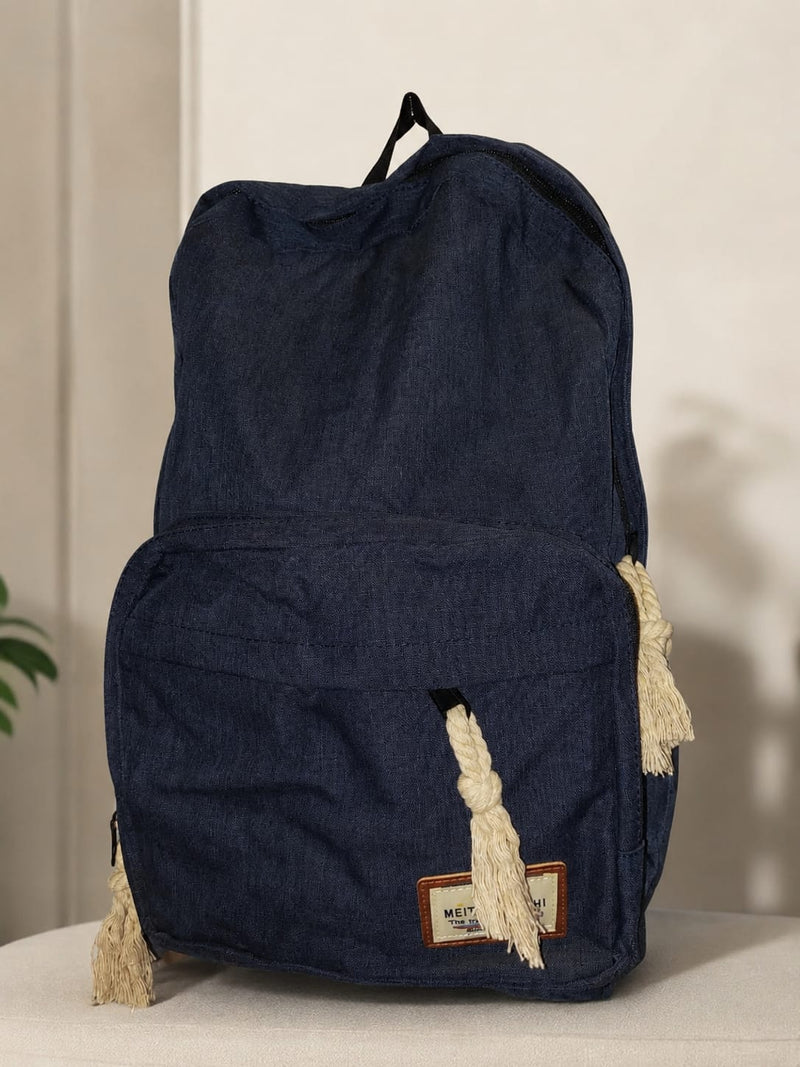 Classic Navy Blue Casual Backpack – Lightweight Multi-Purpose Travel, School & Daily Use Bag
