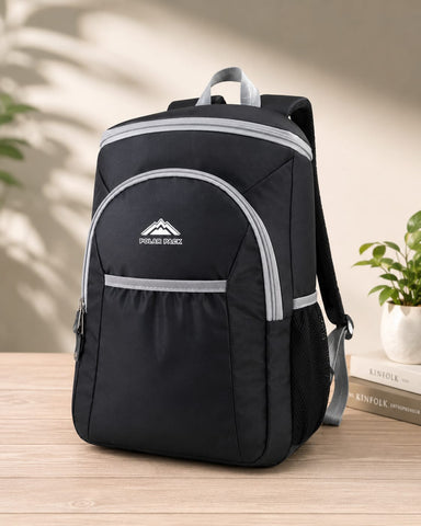 Polar Pack Premium Black Laptop Backpack | Lightweight Water-Resistant Travel & School Bag with Multiple Compartments