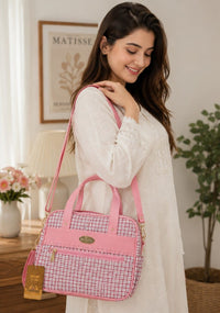 Baby Sky Premium Pink Maternity & Diaper Bag | Stylish Multi-Pocket Baby Travel Bag - View 1