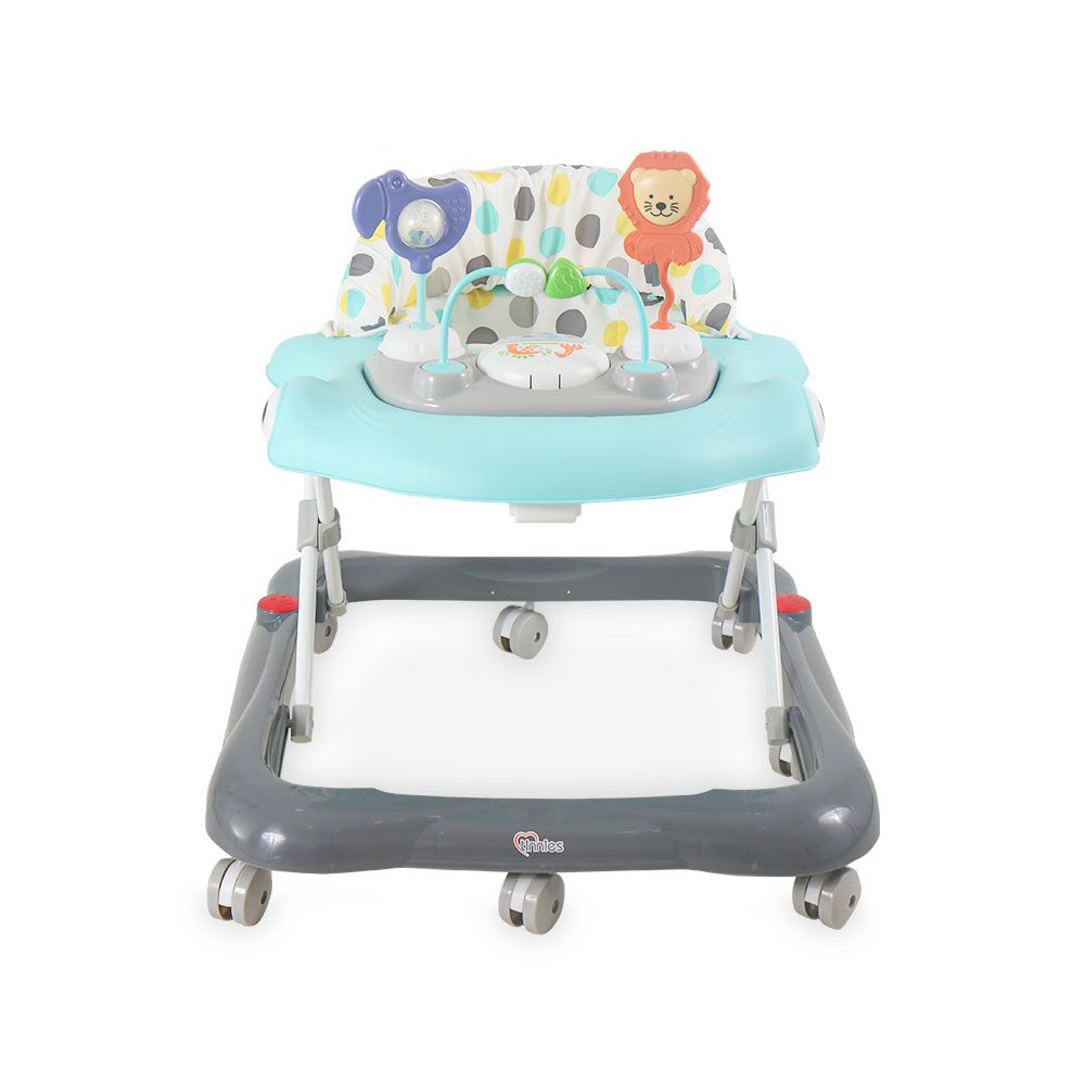 BLUE BABY WALKER – PADDED SEAT & TOY TRAY