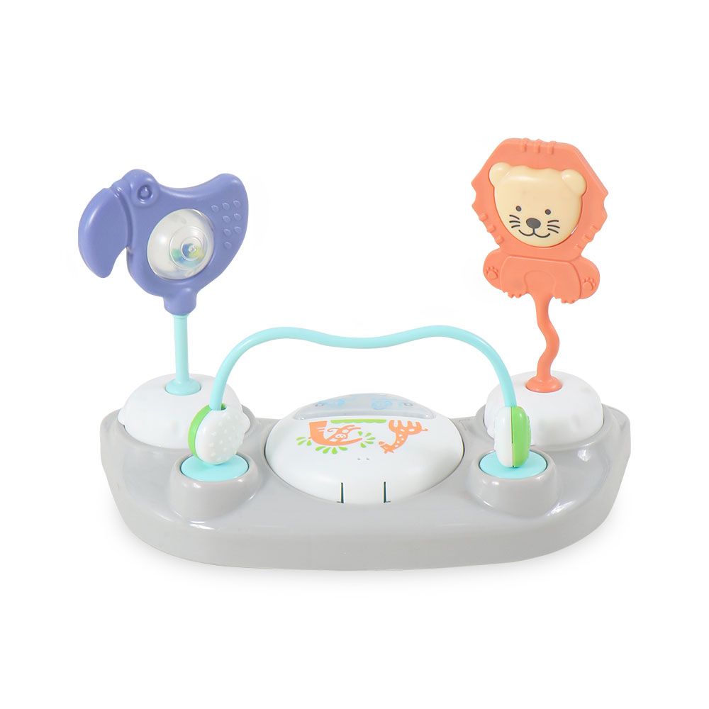 BLUE BABY WALKER – PADDED SEAT & TOY TRAY
