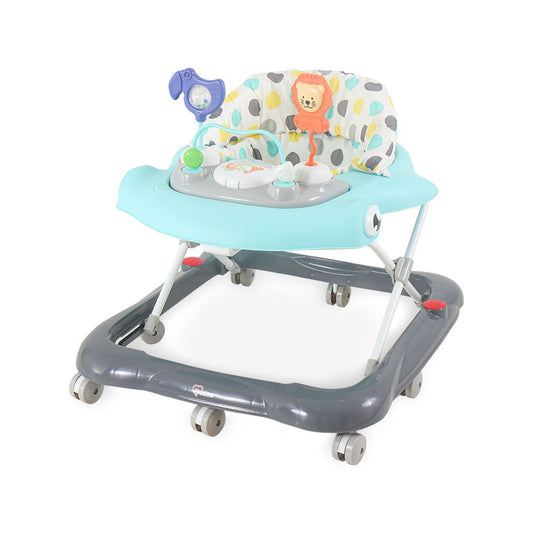 BLUE BABY WALKER – PADDED SEAT & TOY TRAY