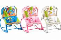 Premium Baby Rocker & Bouncer Seat with Vibration, Toy Bar & Adjustable Recline -JOLLUI - View 4