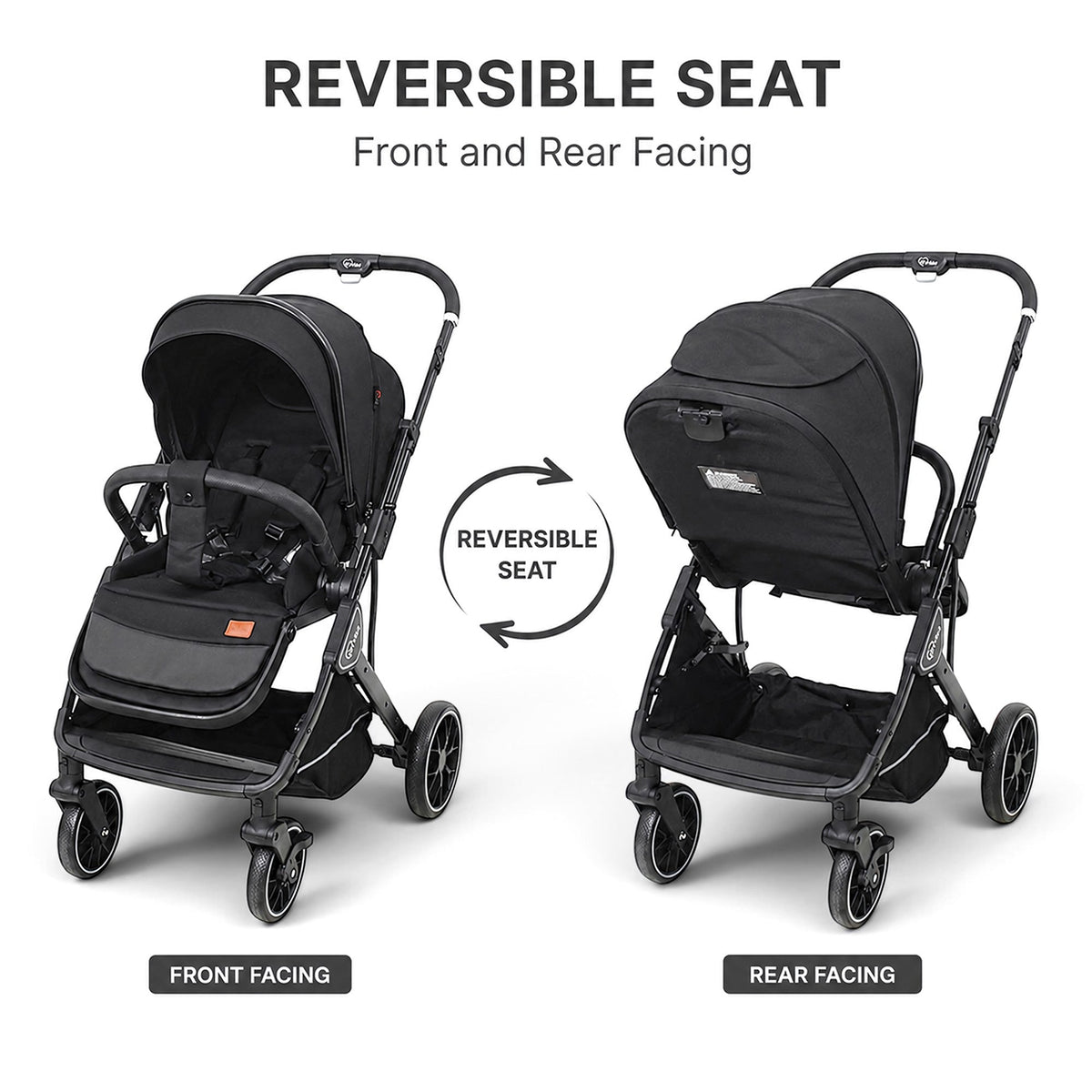 TINNIES REVERSIBLE STROLLER GREY