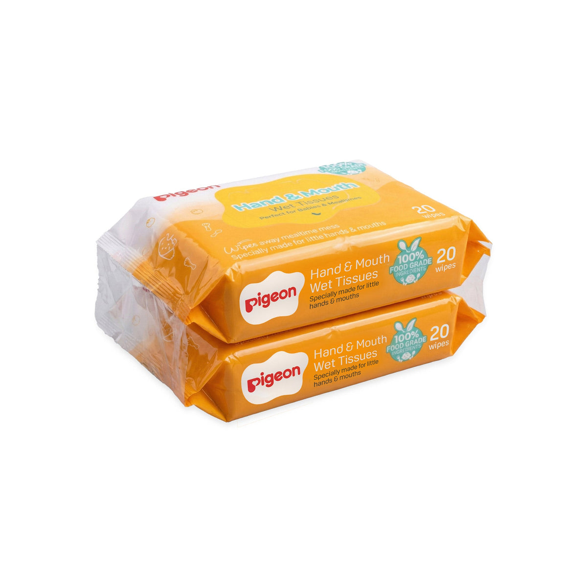 Hand & Mouth Wet Tissues 20s 2In1 Refill