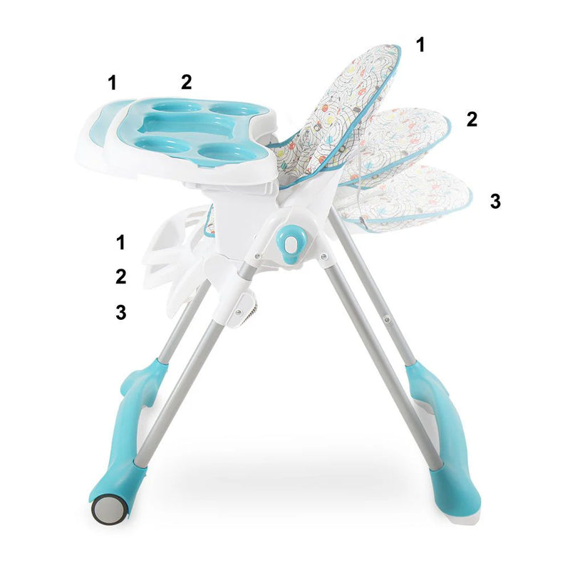 Baby High Chair  Blue  T029