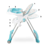 Baby High Chair  Blue  T029