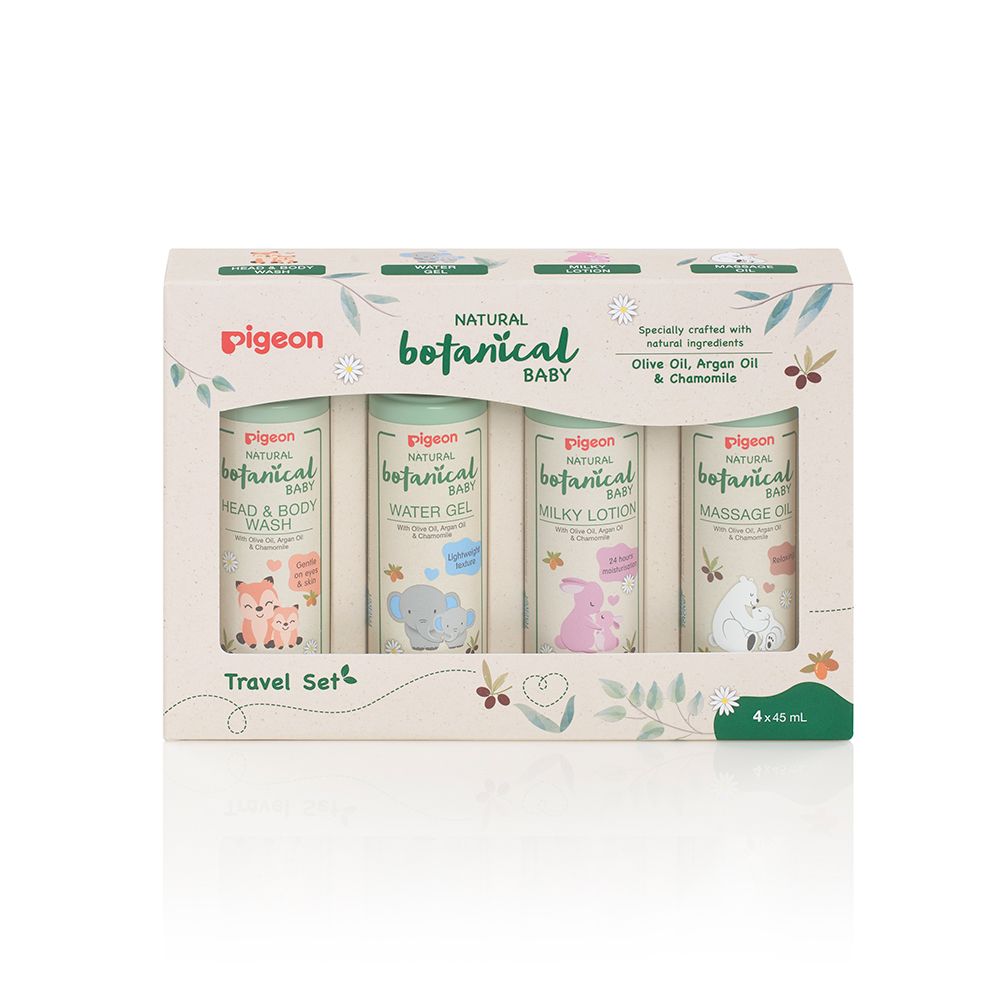 Natural Botanical Baby Travel Set