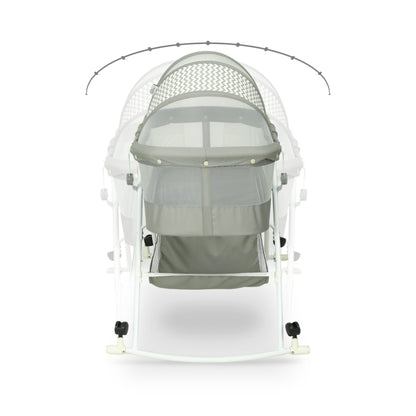 TINNIES PORTABLE BABY CRADLE GREY