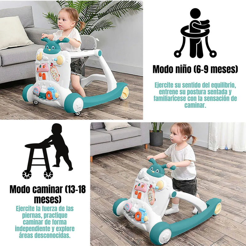 Multi-Functional Baby Activity & Musical Walker – Interactive Learning Center for Infants (Green)