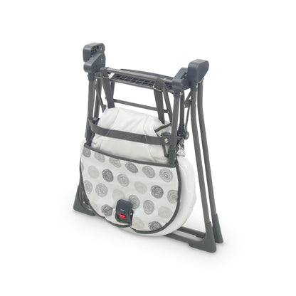 TINNIES PREMIUM GREY POLKA DOT FOLDABLE HIGH CHAIR