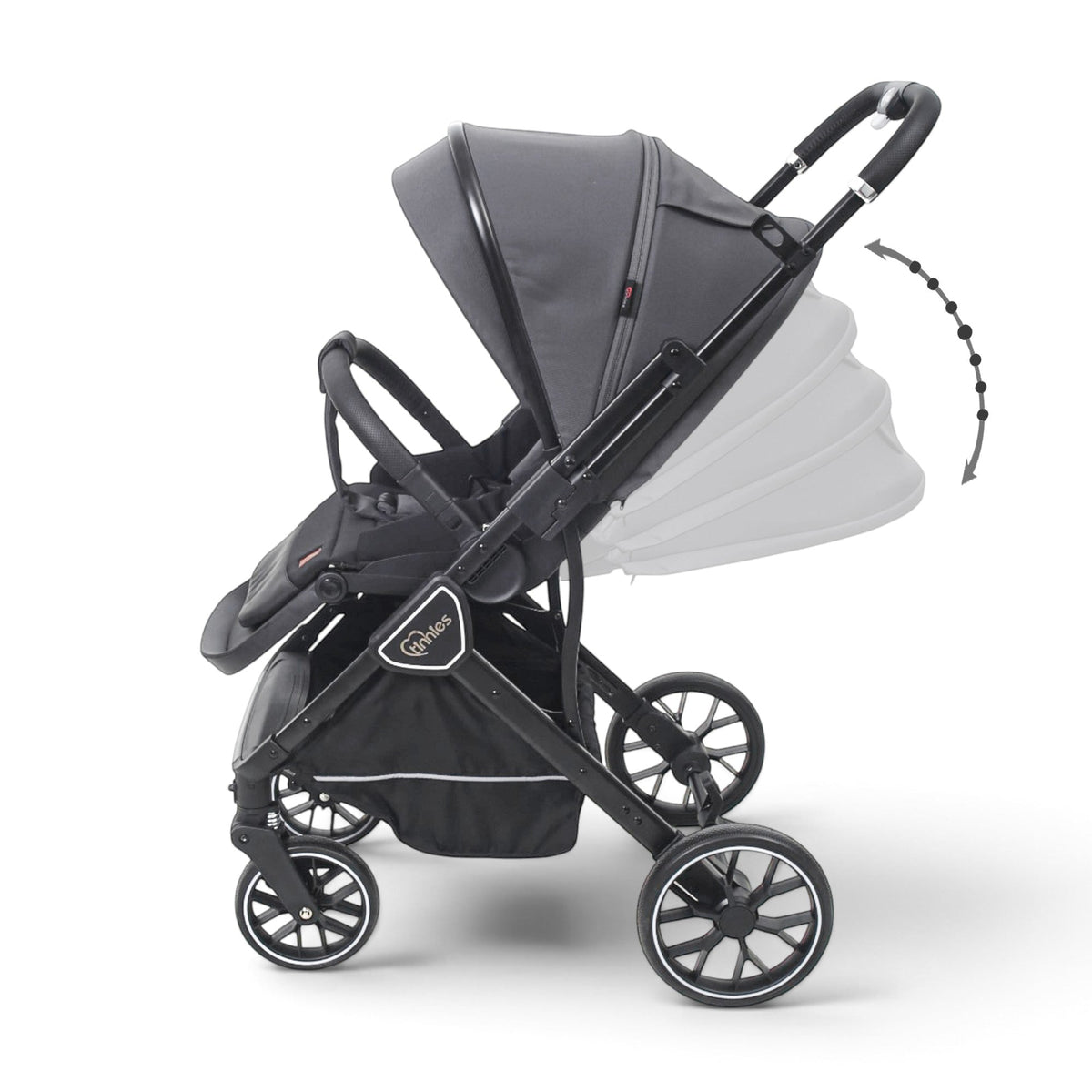 TINNIES REVERSIBLE STROLLER GREY