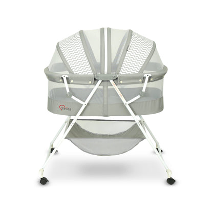 TINNIES PORTABLE BABY CRADLE GREY