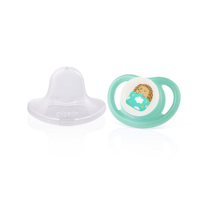 BABY PACIFIER – HEDGEHOG MOTIF (6–18 MONTHS)