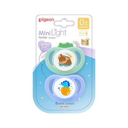 PIGEON MINILIGHT SOFTEST SILICONE BOY PACIFIER 2PCS - S