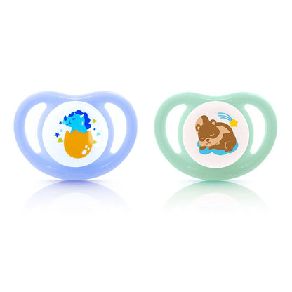 PIGEON MINILIGHT SOFTEST SILICONE BOY PACIFIER 2PCS - S
