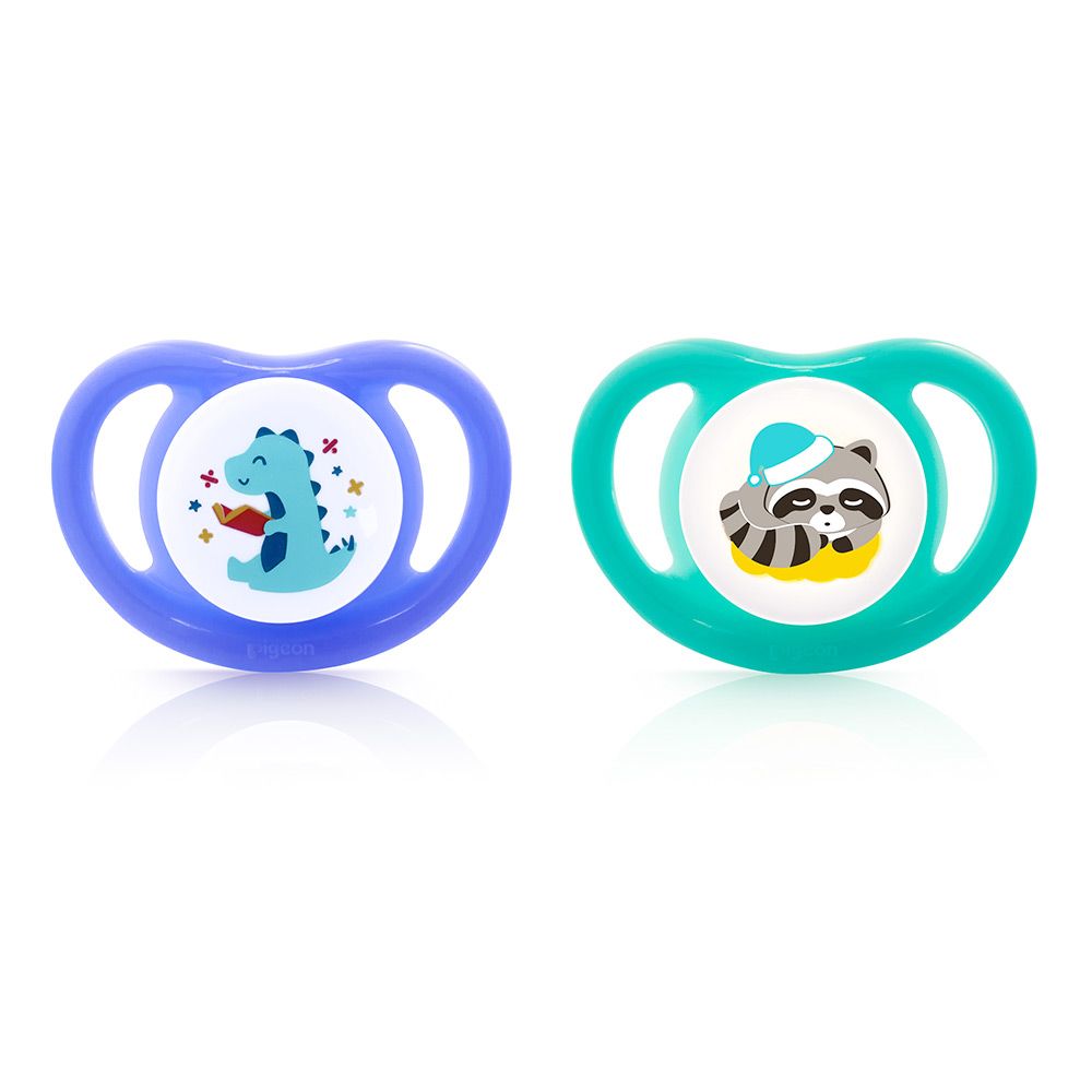 PIGEON MINILIGHT SOFTEST SILICONE BOY PACIFIER 2PCS - L