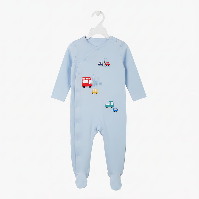 Baby Boy Romper Car Print Cotton Zubaidas