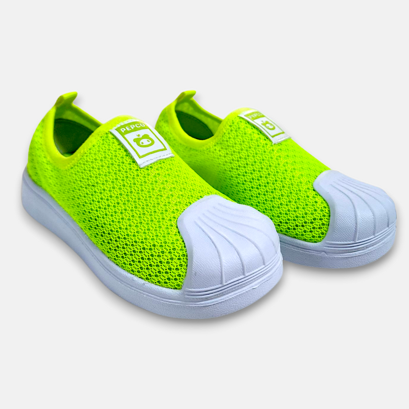 Girls Canvas Shoes Lime Green