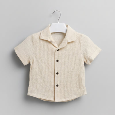 Girls Textured Button Shirt Zubaidas