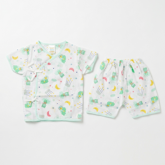 Baby 2-Piece Summer Set – Star & Moon Print Zubaidas