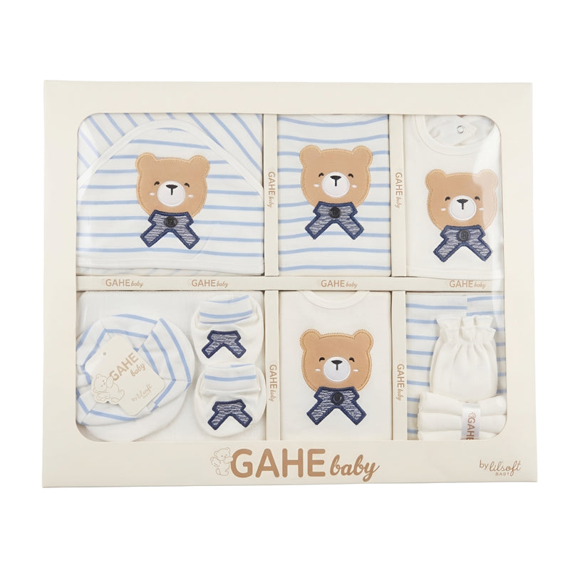 Baby Teddy Bear Layette Gift Set Unisex Newborn Essentials Box Zubaidas