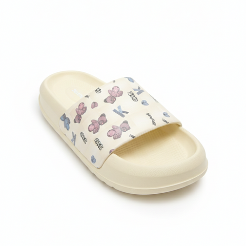Girls Slipper with Bear & Heart Pattern Zubaidas