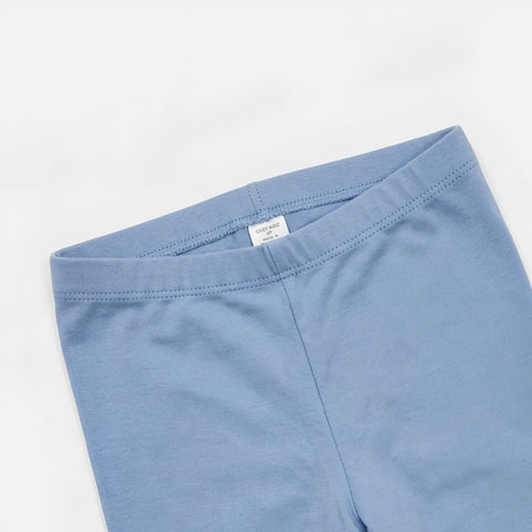 Girls Cotton Leggings Plain Bue Zubaidas
