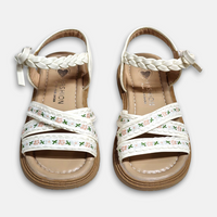 Girl Bow Sandal White Zubaidas - View 4