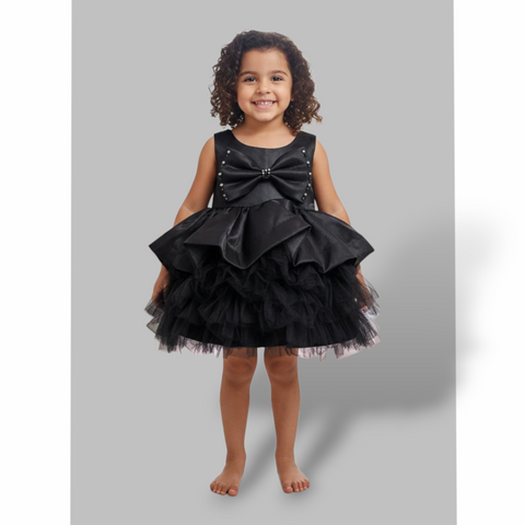 Girls Fancy Frock Bow Style Zubaidas