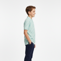 Boys Graphic Print Polo Shirt in Pastel Mint Zubaidas - View 2