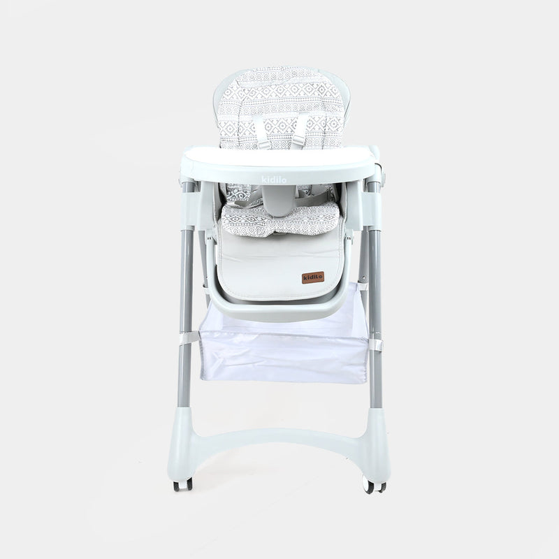 Baby High Chair Kidilo KD3-3 Dinning Chair Grey Zubaidas
